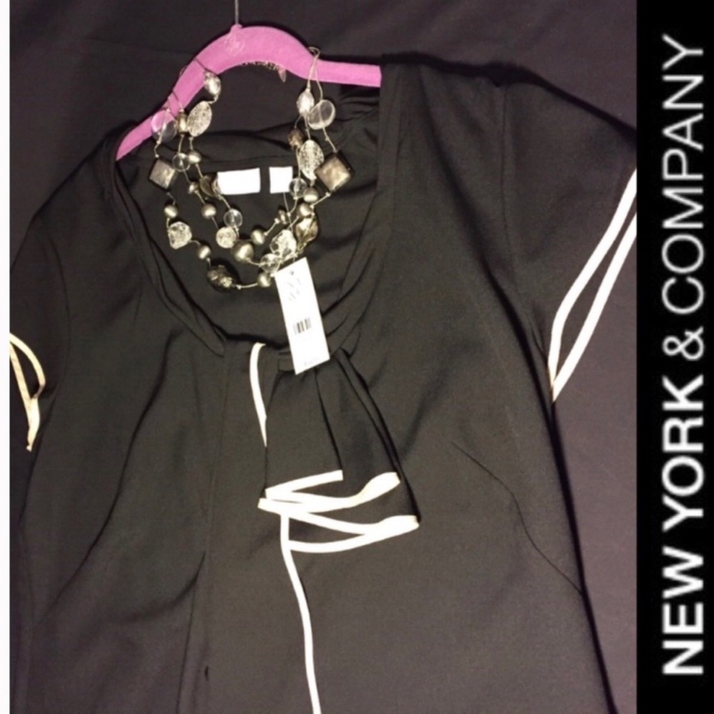 New York & Company NY & Co. Dress Blouse LARGE NEW NWT
